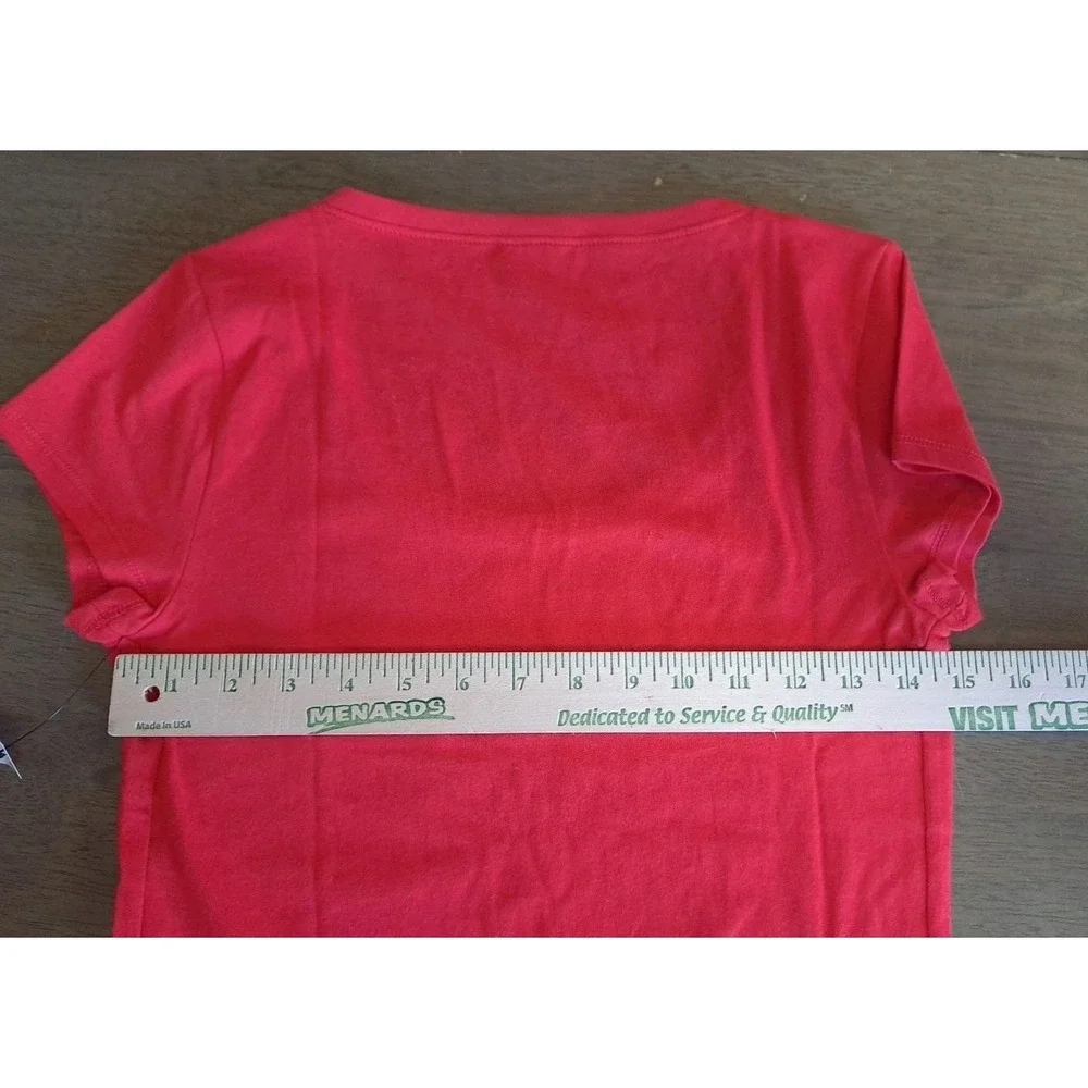 NWT NOBO No‎ Boundaries Just Red Short Sleeve T-Shirt Women's Juniors Small 4-6